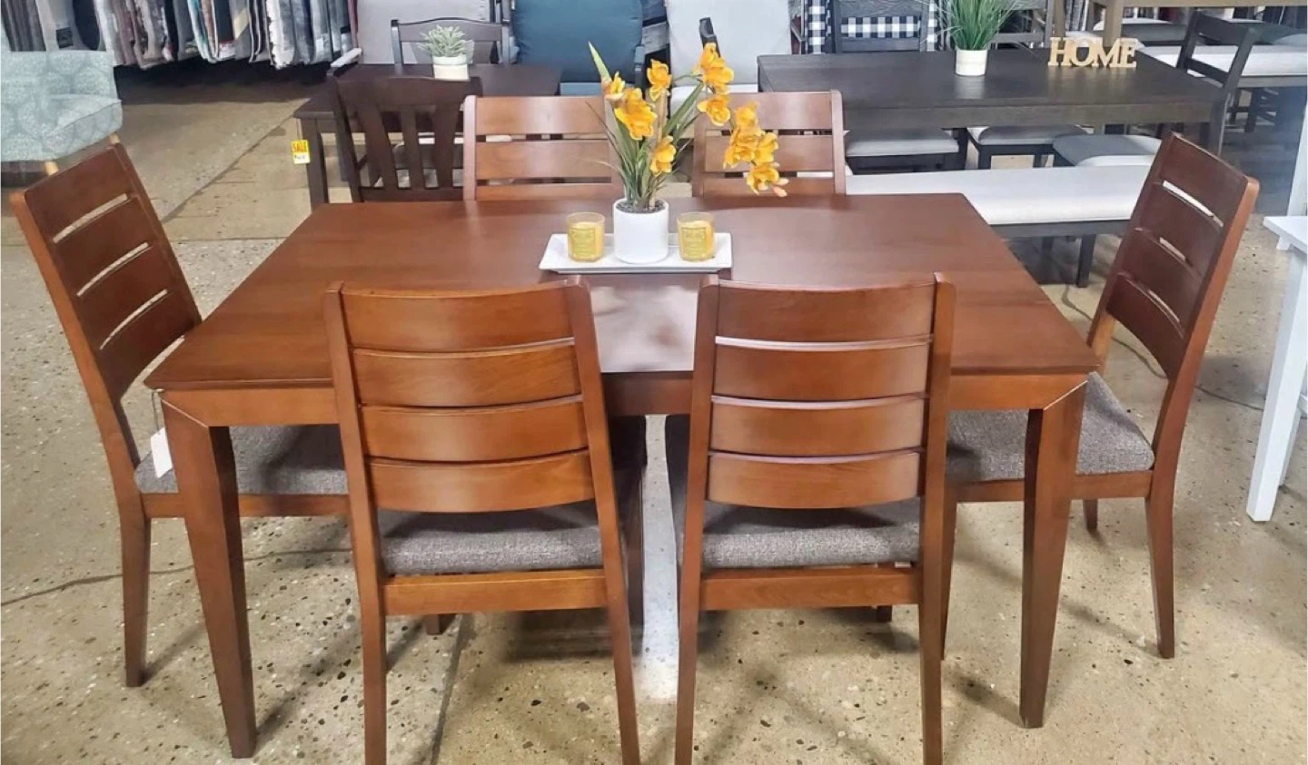 New Mid Century Modern 7 Piece Kitchen Dining Set - photo 3