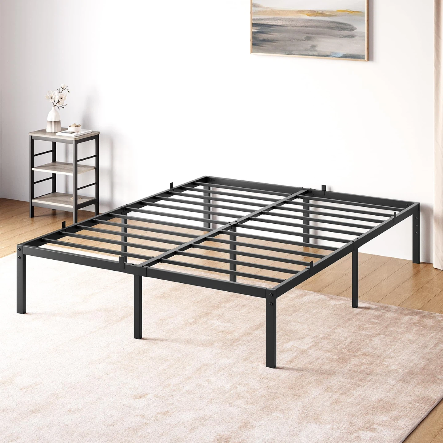 Black Metal full size Bed Frame