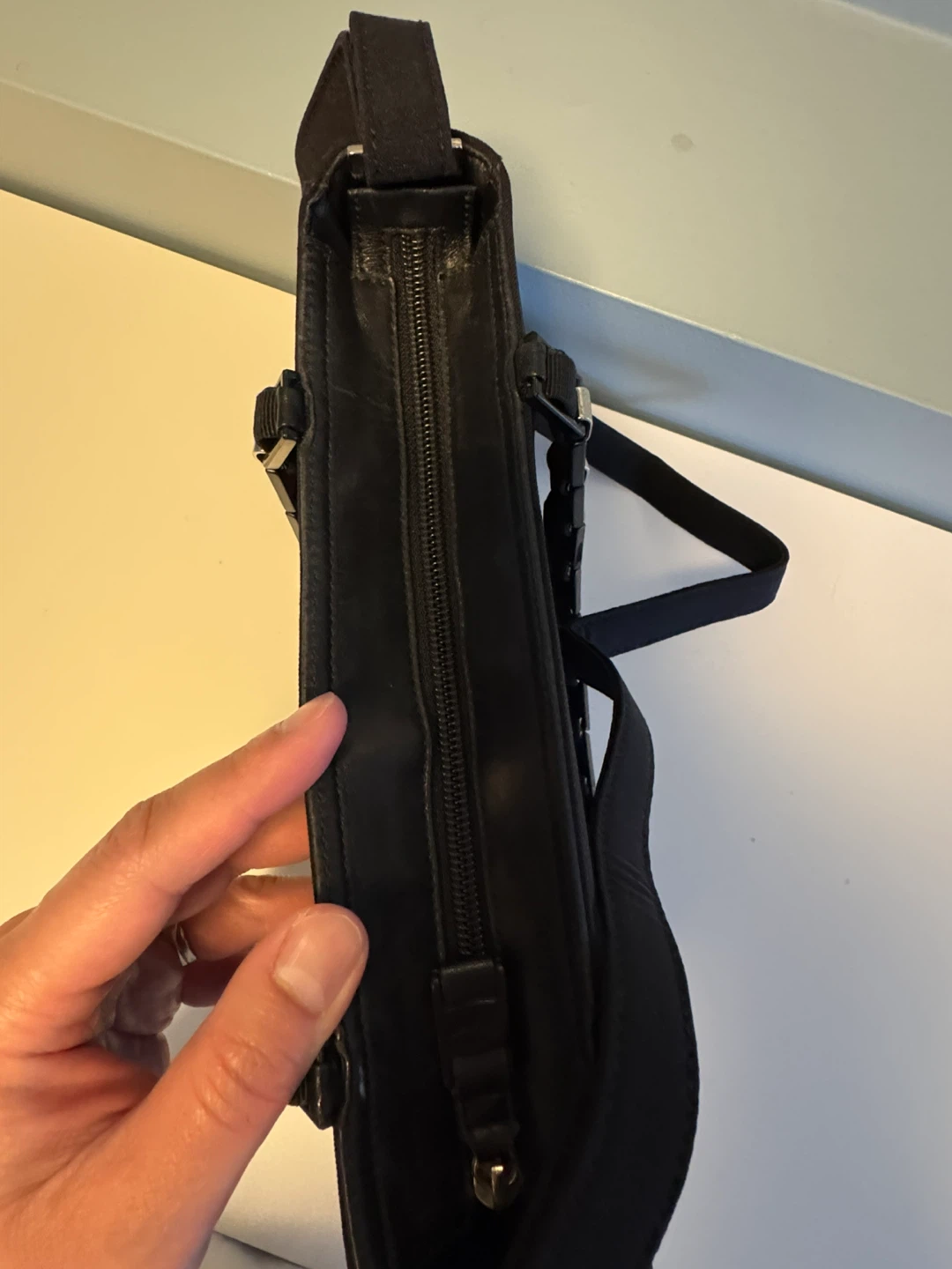 Salvatore Ferragamo Black Canvas Shoulder Bag - photo 2