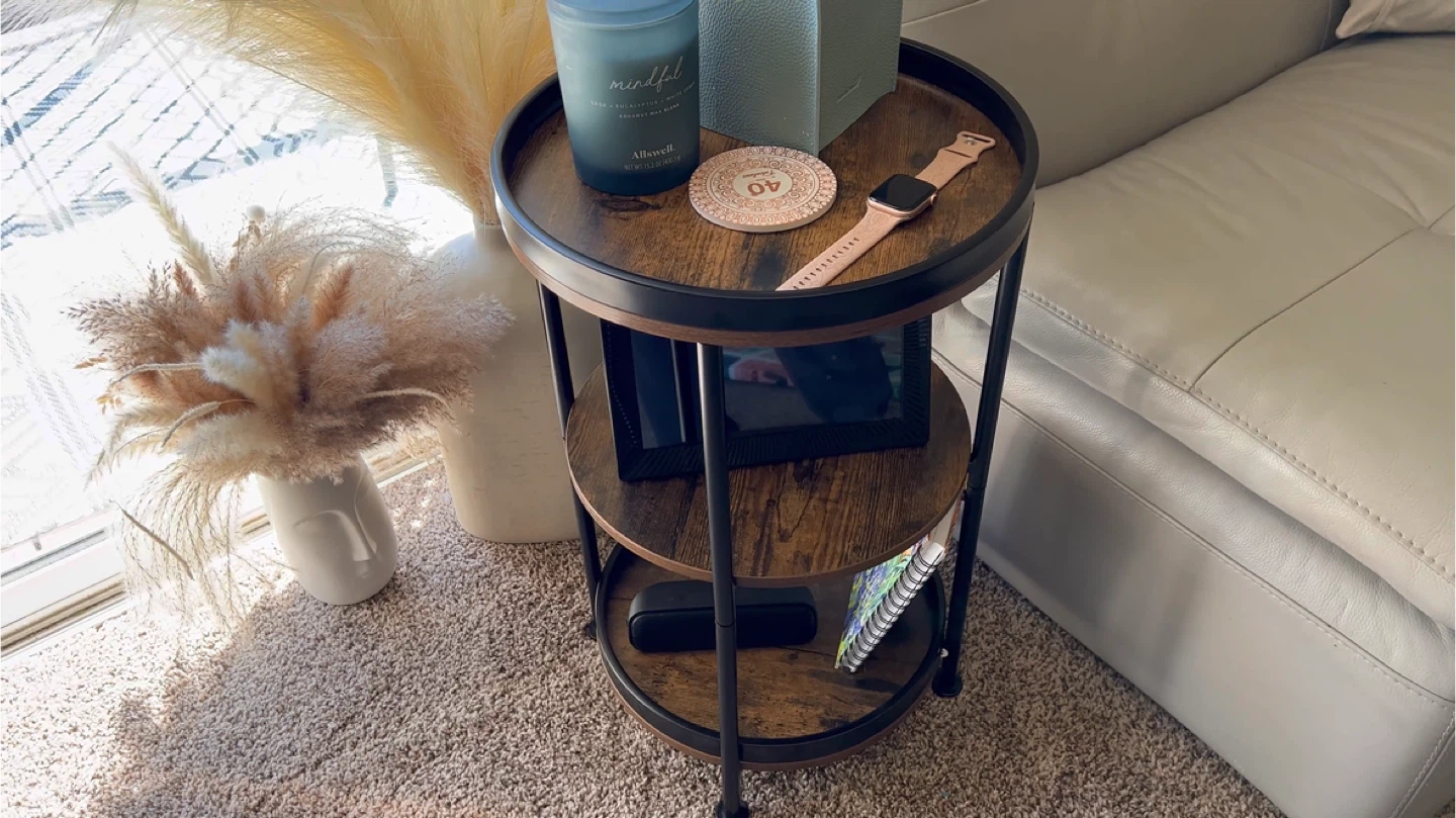 3-Tier Round End Table 🥕