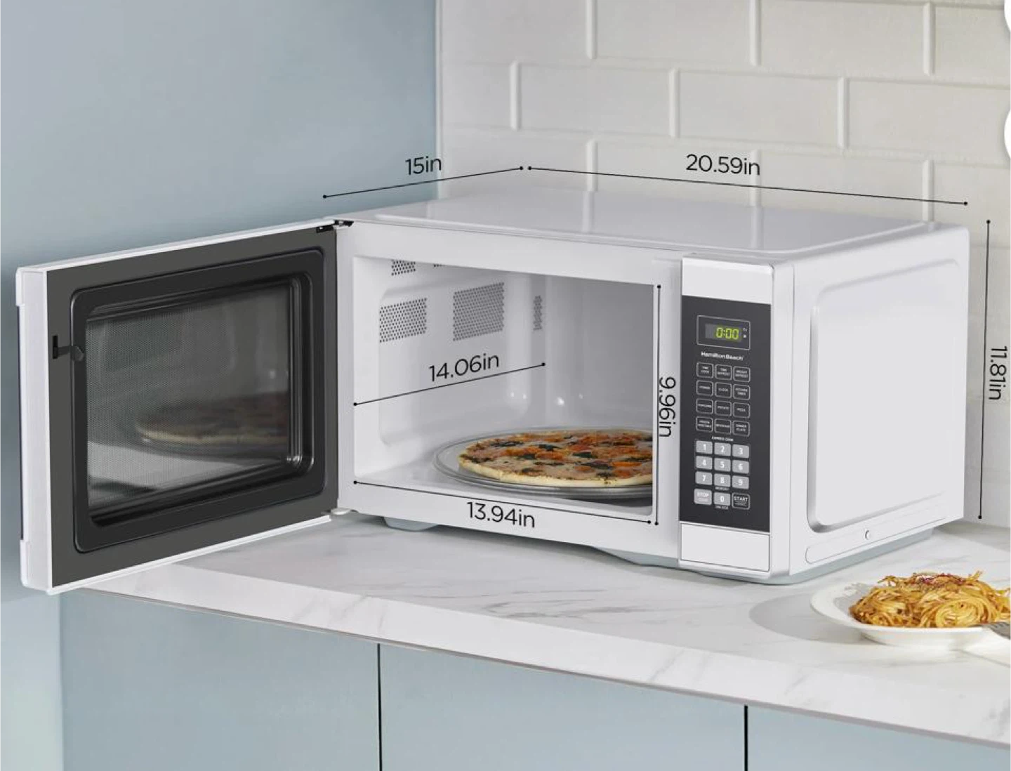 Hamilton Beach White Microwave