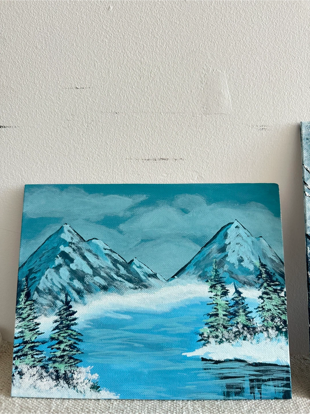 Set of 3 Canvas Paintings - Winter Scenery - photo 4