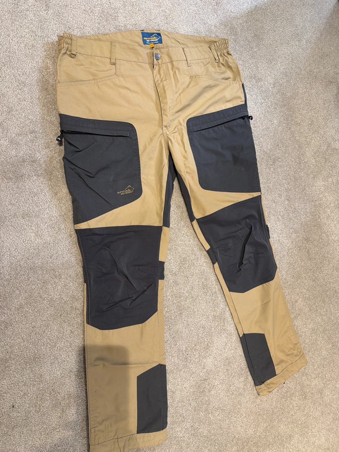 Arrak Outdoor Pants Size 46 Tan/Black