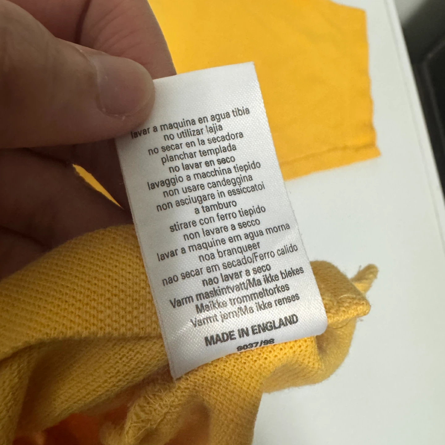 Vintage Burberrys Yellow 100% Cotton Polo Shirt XL - photo 3
