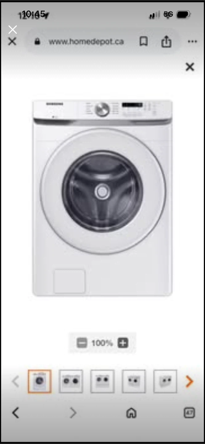 New Samsung 4.5 cu. ft. High-Efficiency Front Load Washer - photo 2