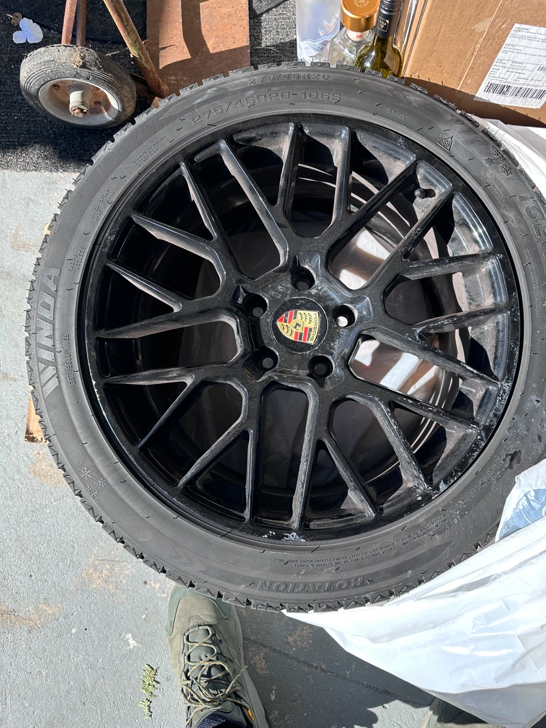 Set of 4 275/45R20 Winter Tire and Wheel - photo 2