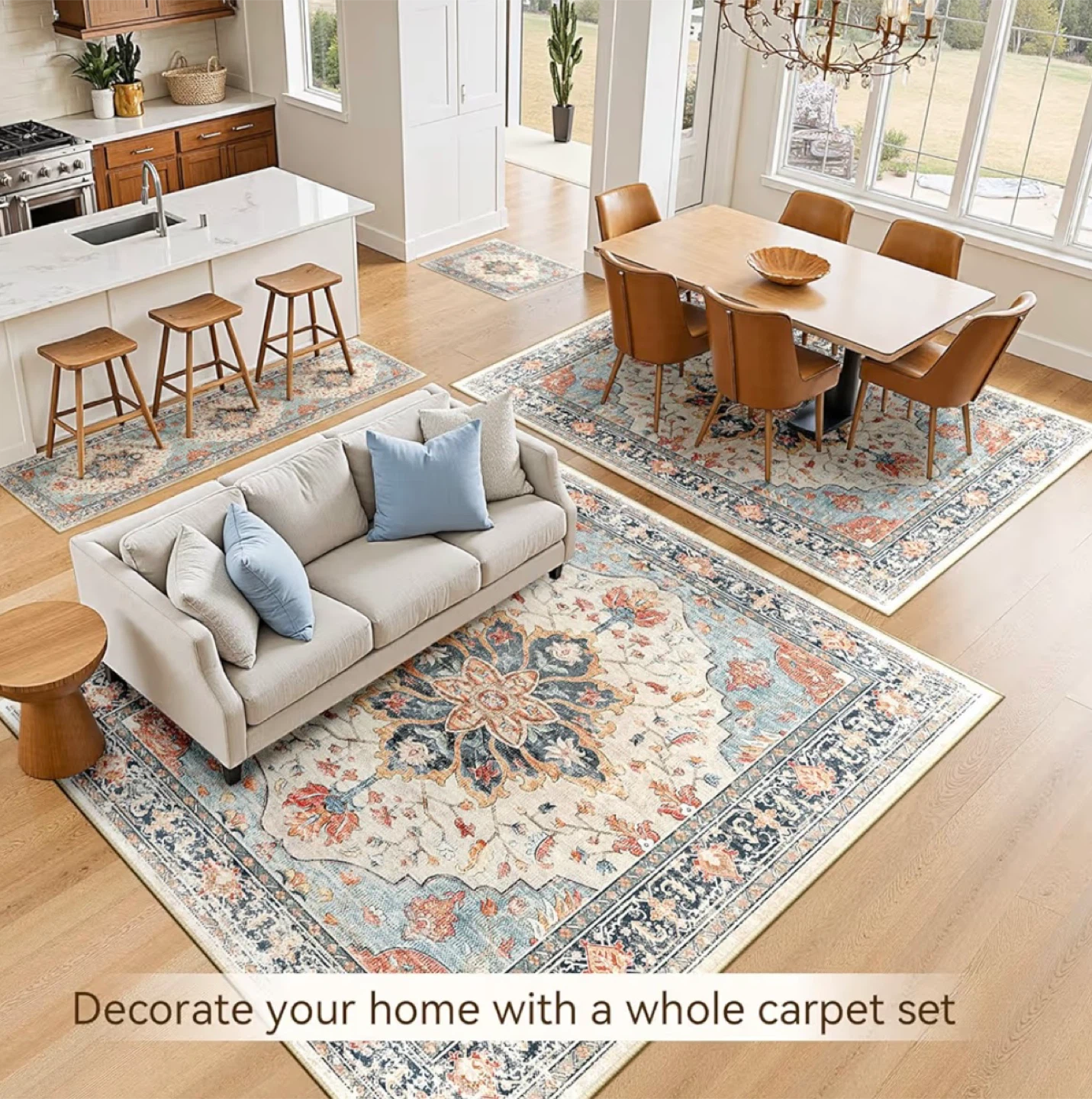 Vintage Floral Area Rug 8x10 - photo 4