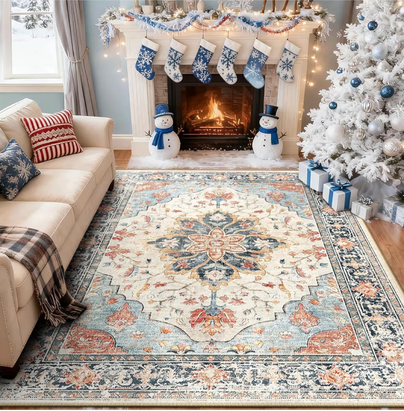Vintage Floral Area Rug 8x10 - photo 2