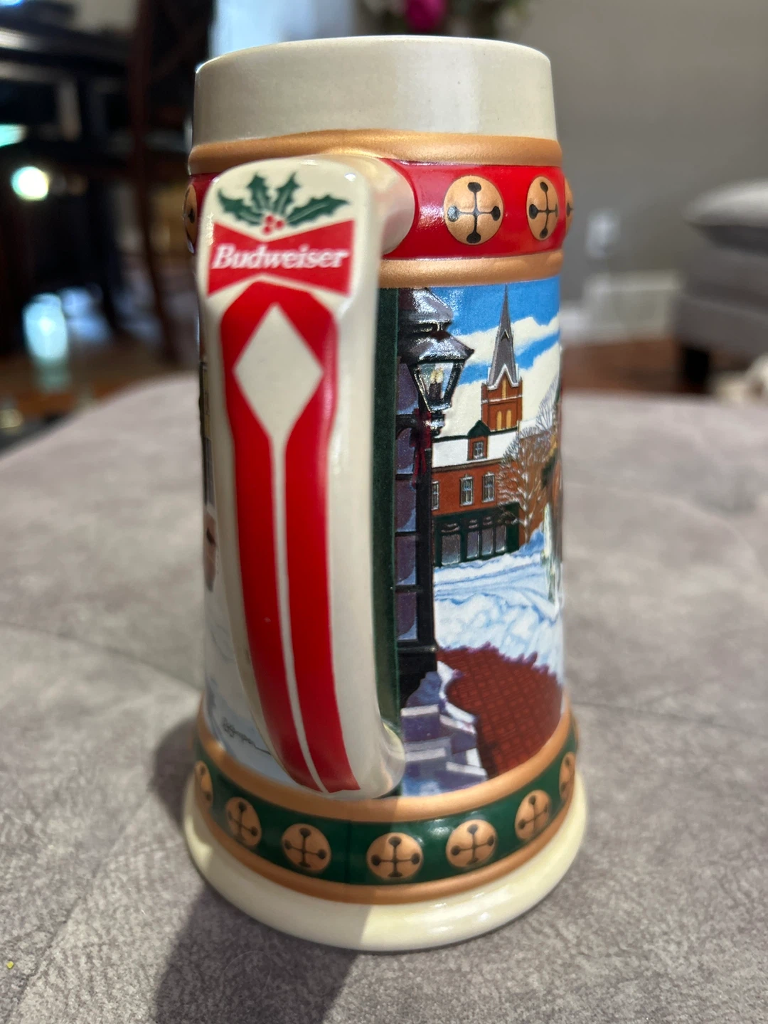 Budweiser Holiday Stein Collection Hometown Holiday Beer Mug - photo 5