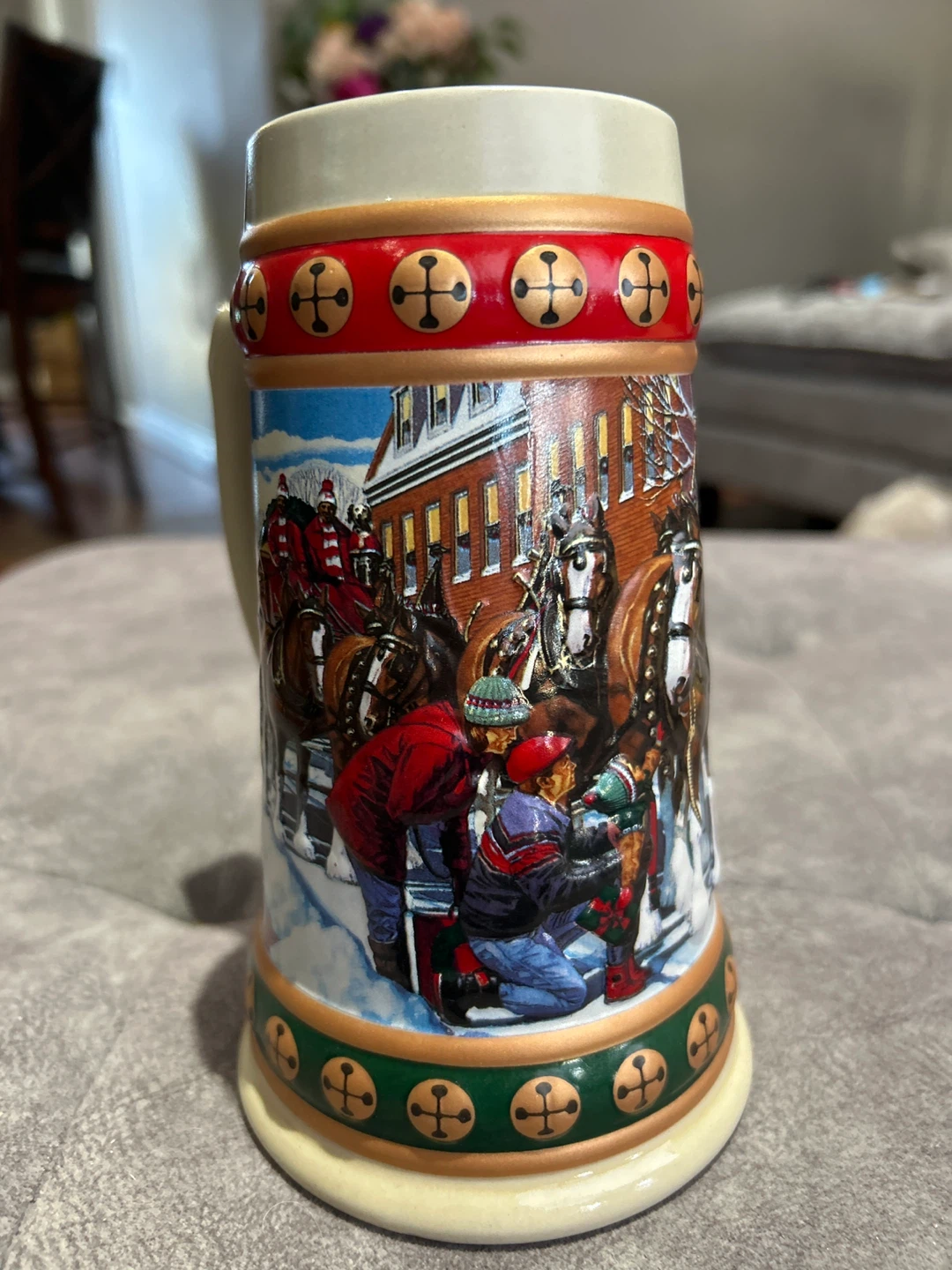 Budweiser Holiday Stein Collection Hometown Holiday Beer Mug - photo 2