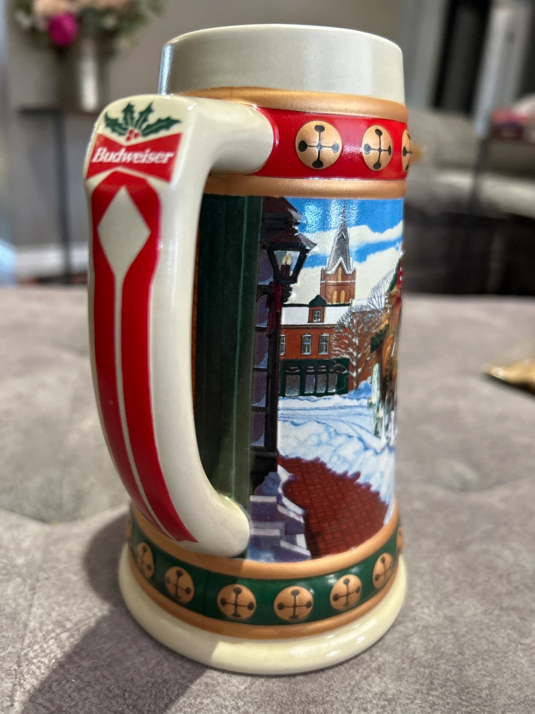 Budweiser Holiday Stein Collection Hometown Holiday Beer Mug - photo 3