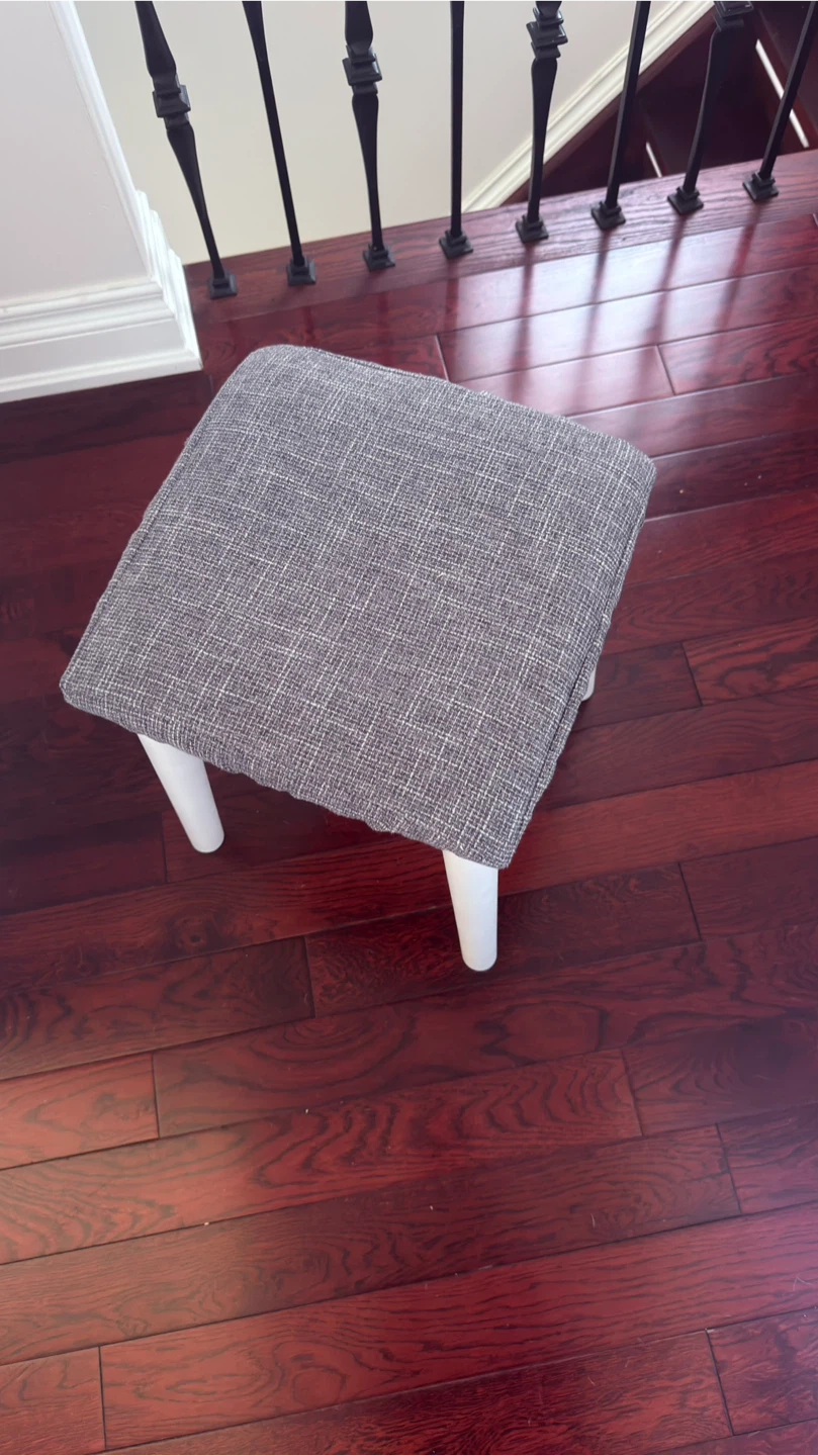 Grey stool Ottoman - photo 2