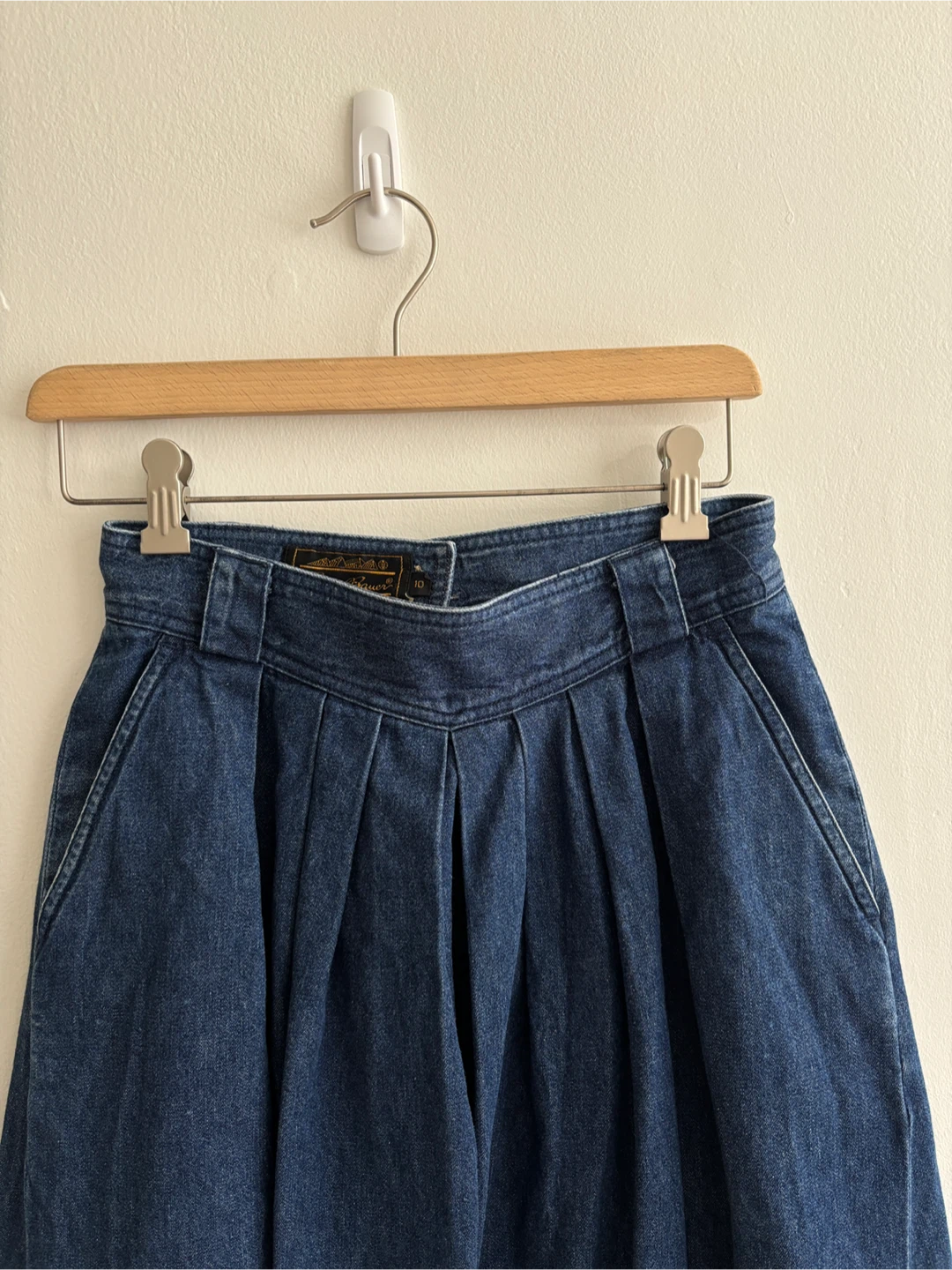 Vintage denim midi skirt - photo 2