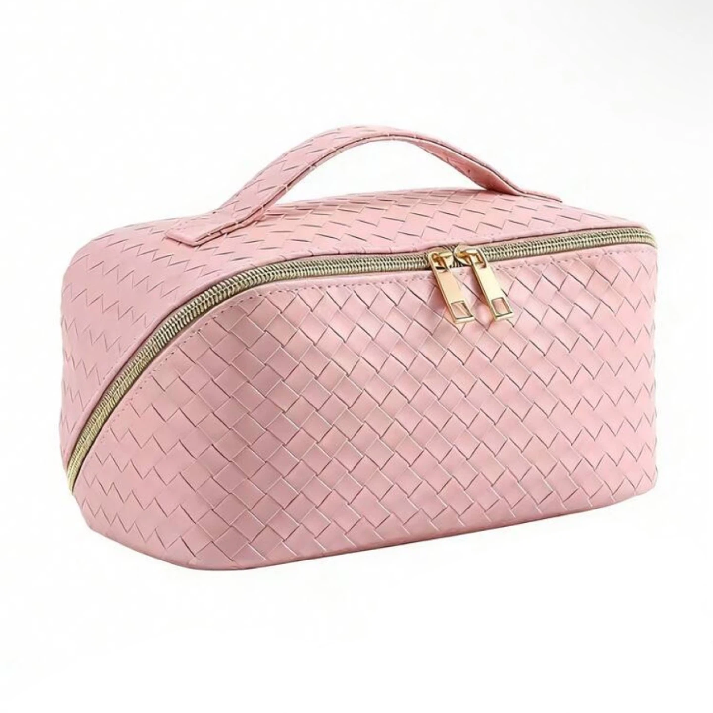 NIP Luxurious Makeup Toiletry Travel Bag Organizer - Baby Pink