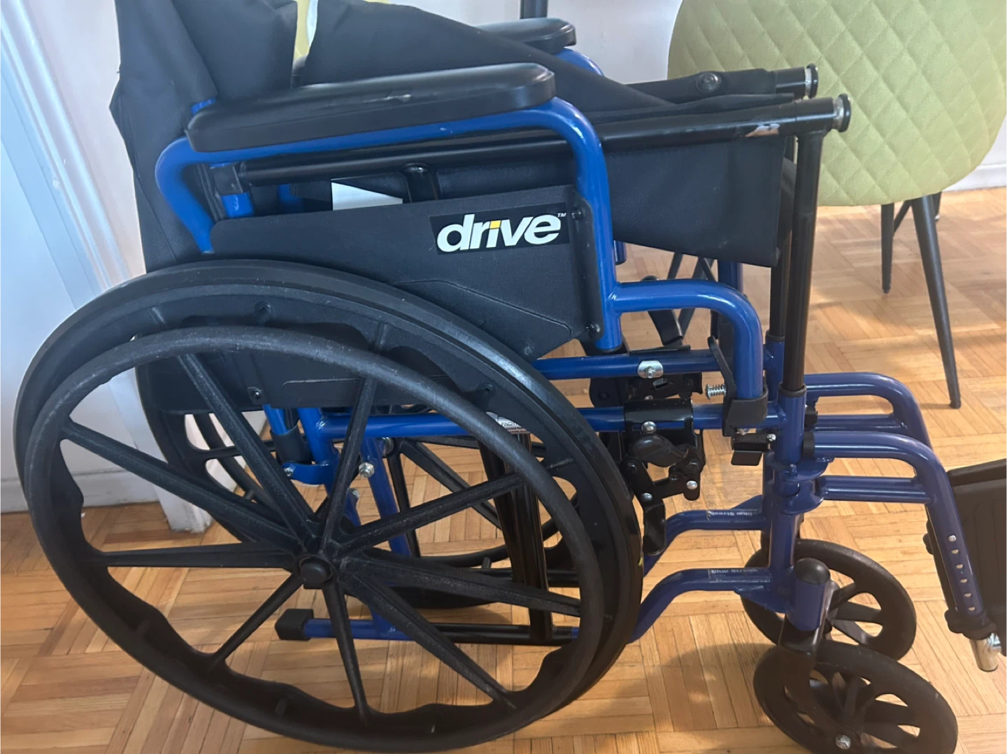 Drive Medical Blue Transport Wheelchair - photo 2