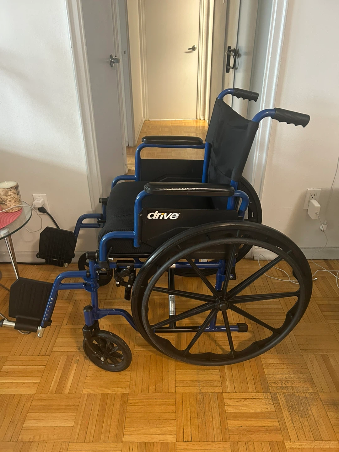 Drive Medical Blue Transport Wheelchair - photo 3