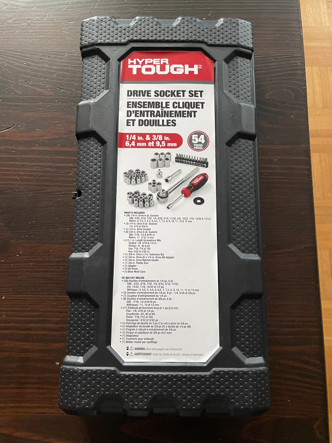 Hyper Tough 54-Piece Drive Socket Set
