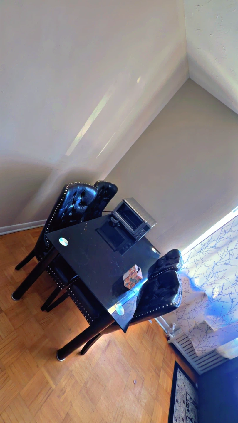 Black Dining Table with 4 Chairs