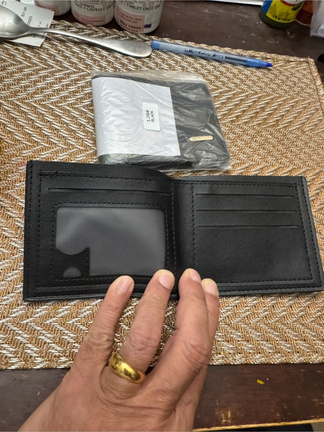 Black Bifold Wallet - photo 2