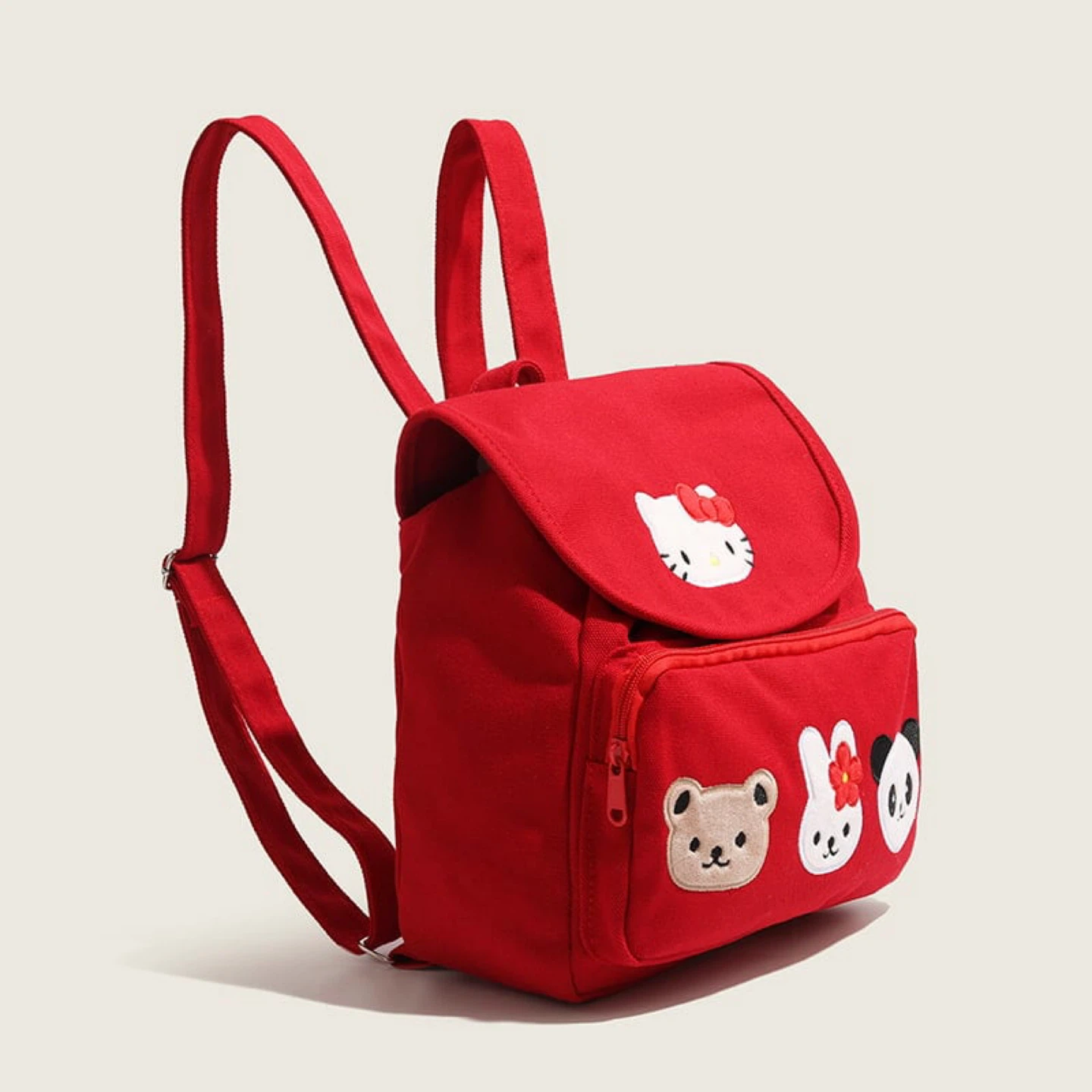 HELLO KITTY Red Retro Vintage Style Backpack Travel - photo 3