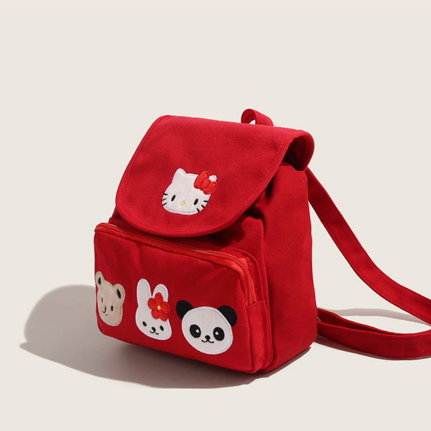 HELLO KITTY Red Retro Vintage Style Backpack Travel - photo 4