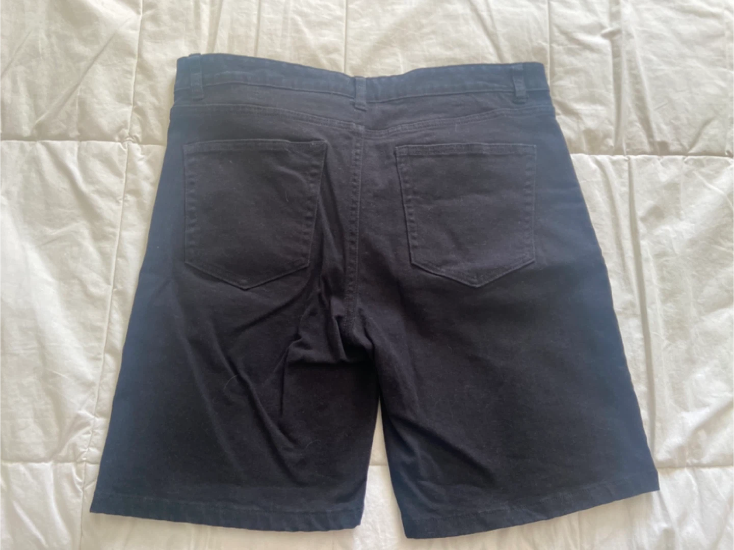 Mens Fashion Nova Black Denim Jean Shorts Size 34 - photo 3