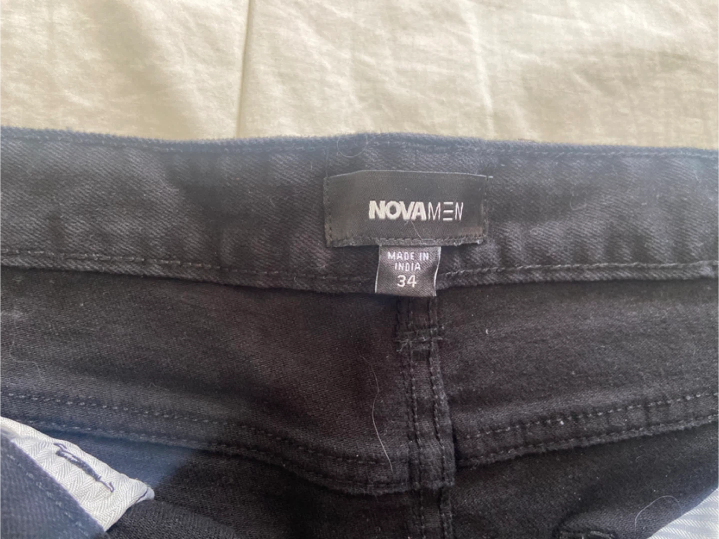 Mens Fashion Nova Black Denim Jean Shorts Size 34 - photo 2
