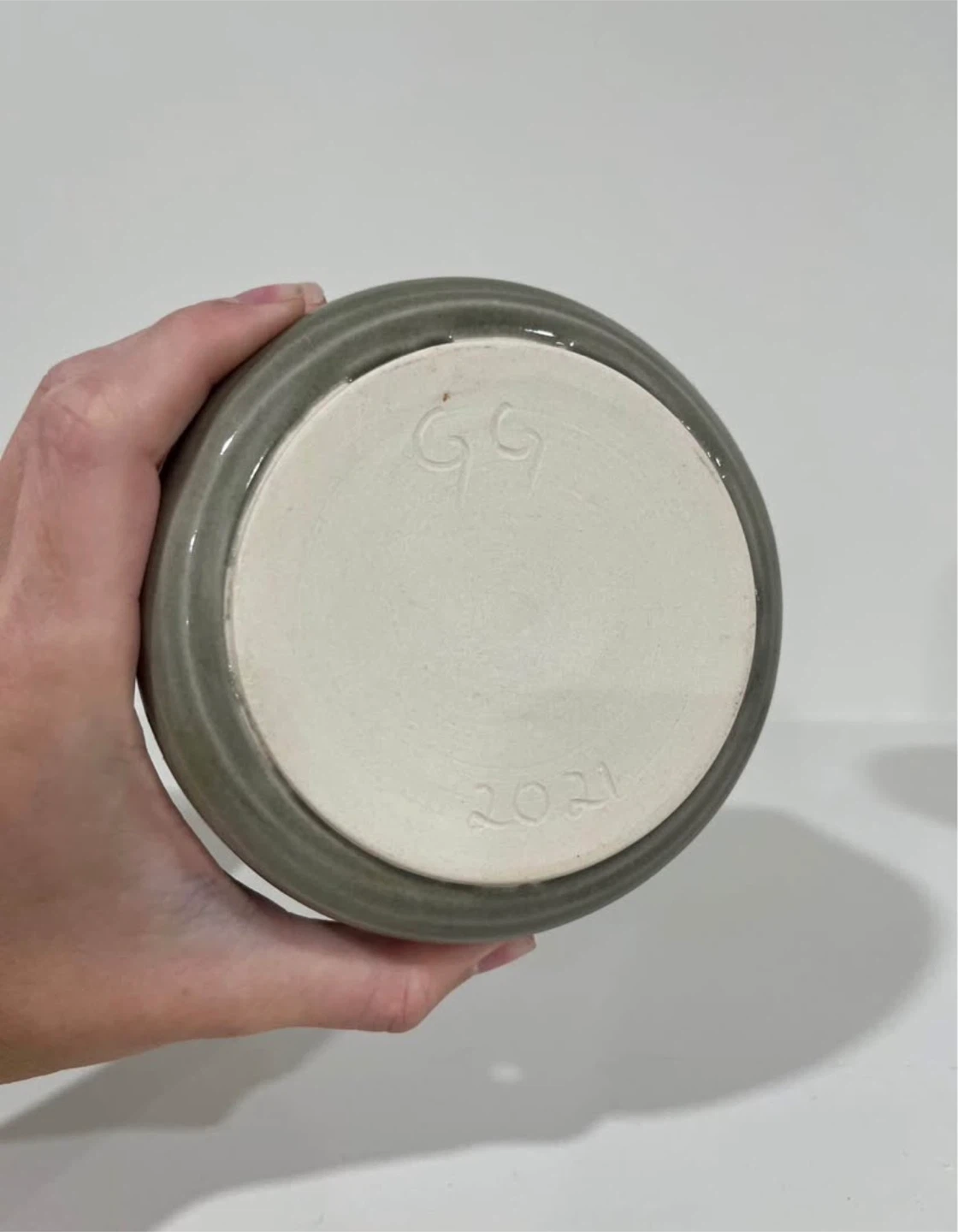 Grey Ceramic Butter Dish with Lid - photo 3