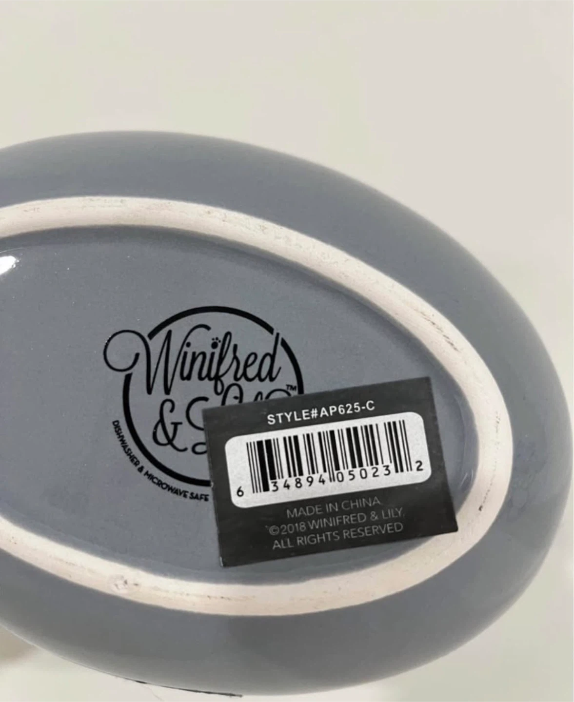 Winifred & Lily Grey Cat Pet Bowl - photo 3