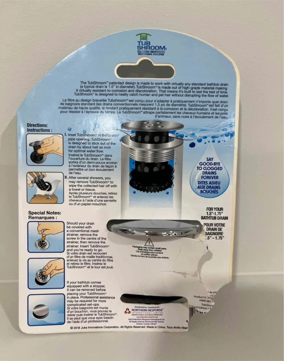 TubShroom Black Edition Bathtub Drain Hair Catcher - photo 2