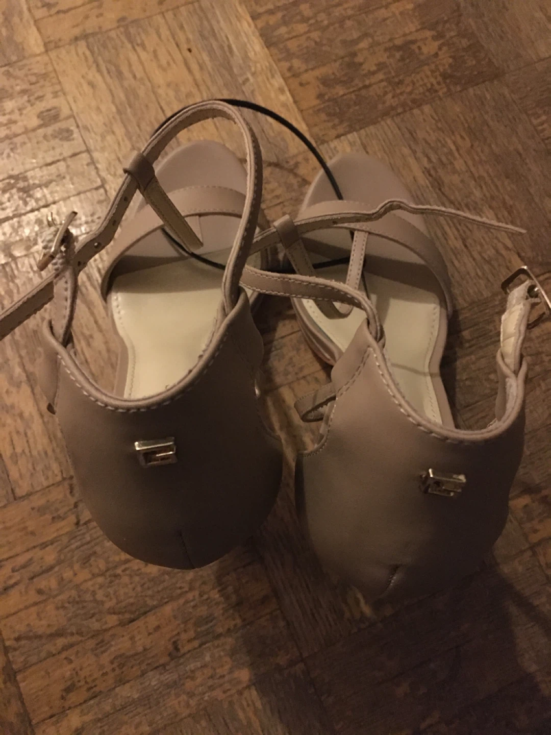 Guess Nude Strappy High Heel Sandals