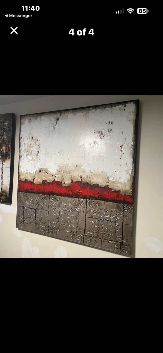 Textured Wall Art Canvas 48x48 - photo 4
