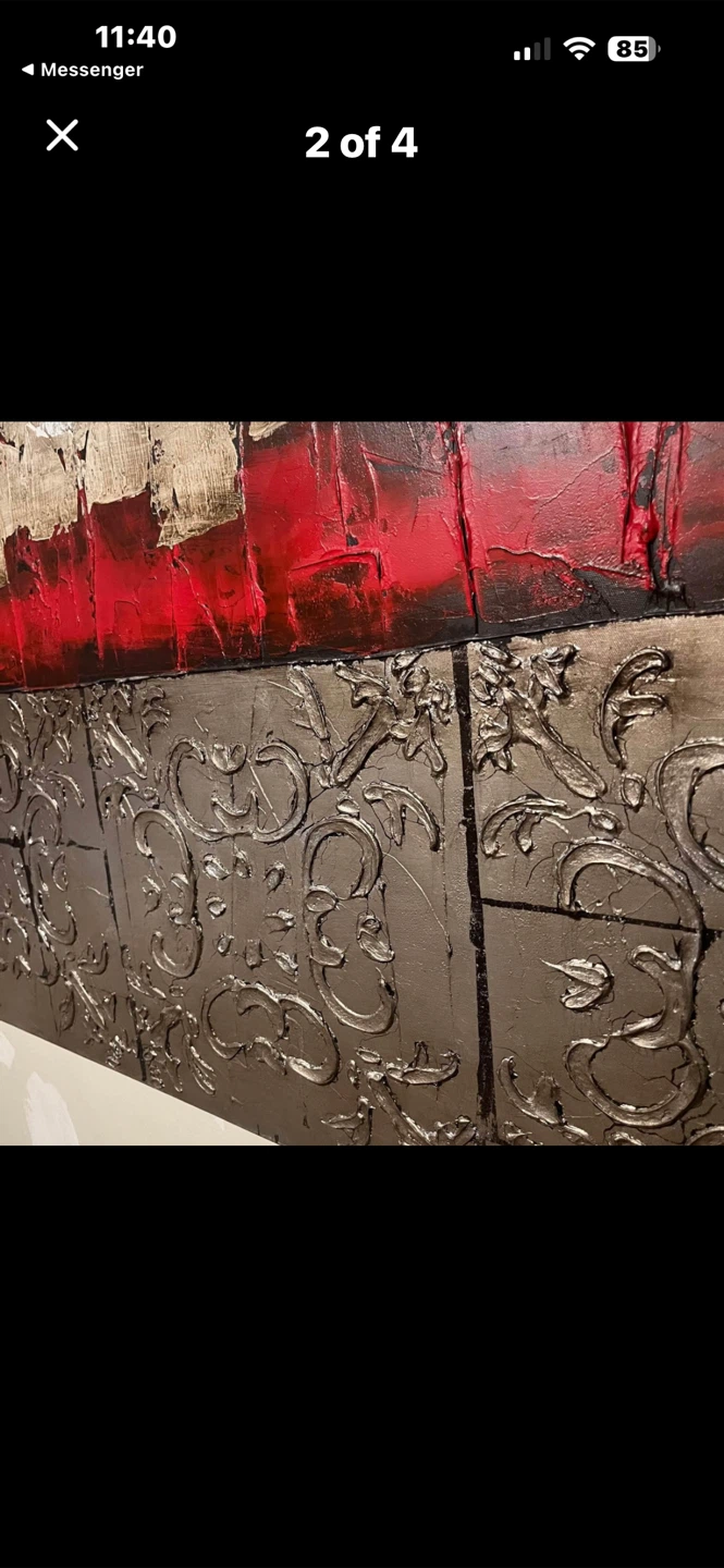 Textured Wall Art Canvas 48x48 - photo 2