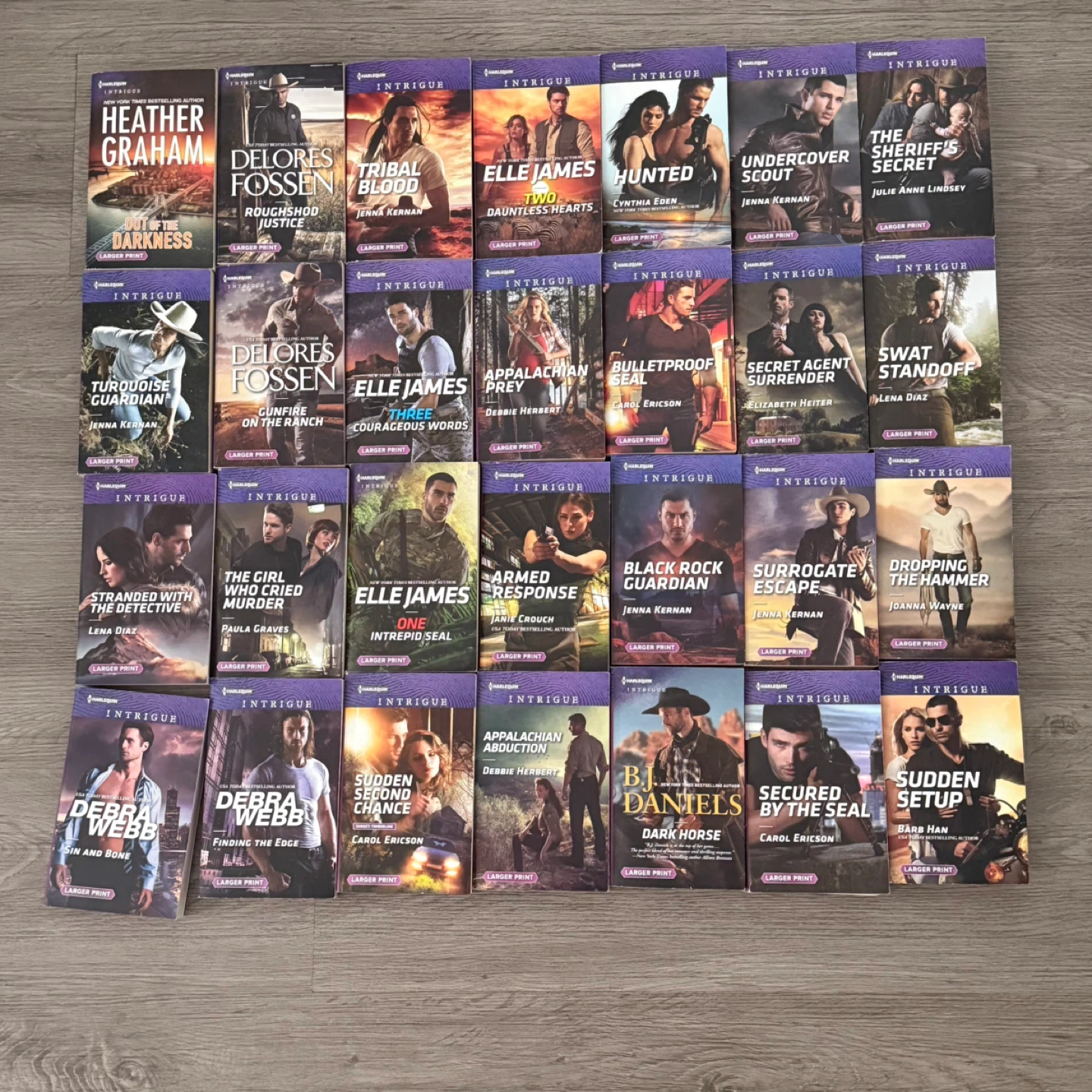 Lot of 82 Harlequin Intrigue Books