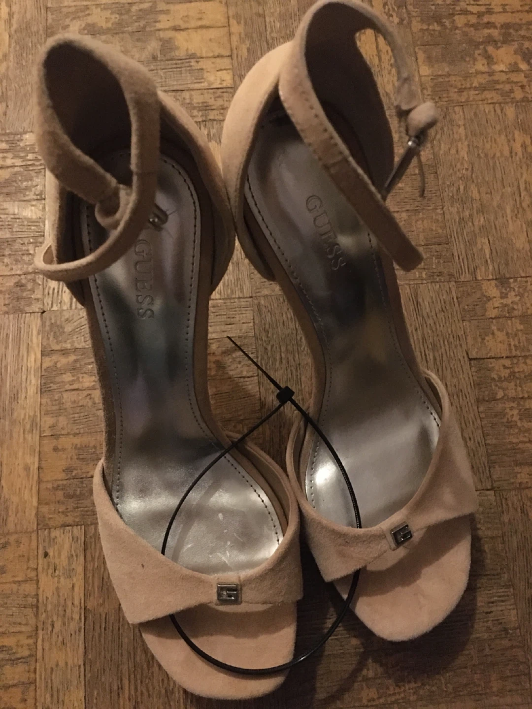 Guess Women's Tan Suede Heels