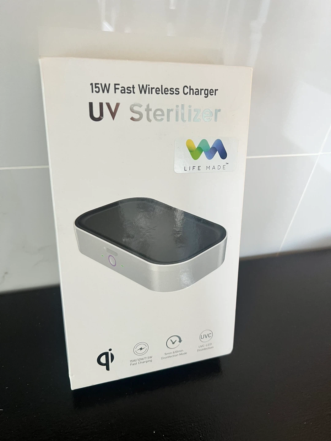 15W Fast Wireless Charger UV Sterilizer