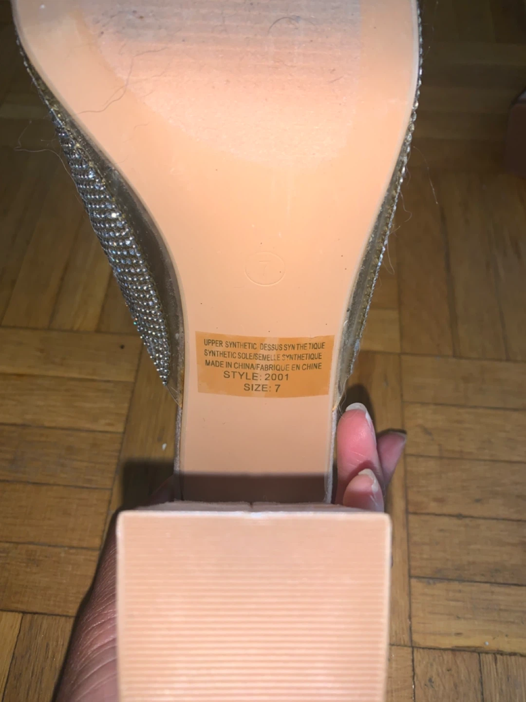 Forever 21 Rhinestone Block Heel Mules - Size 7 - photo 4