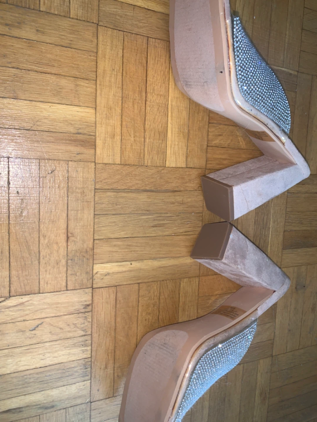 Forever 21 Rhinestone Block Heel Mules - Size 7 - photo 3