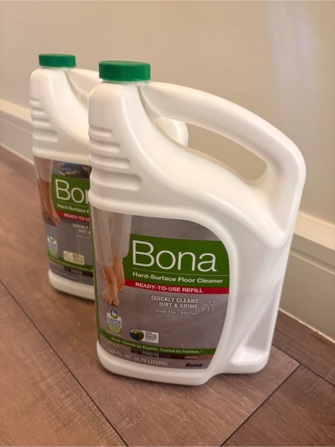 Bona Hard-Surface Floor Cleaner, Ready-to-Use Refill, 128 Fl Oz