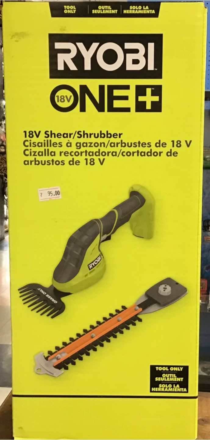 Ryobi 18V ONE+ Shear/Shrubber Tool Only