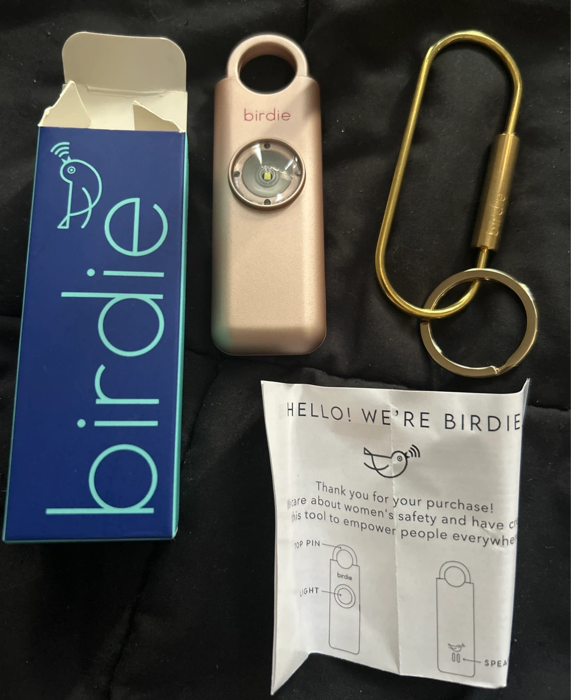 Birdie Personal Safety Alarm - Rose Gold 🥕