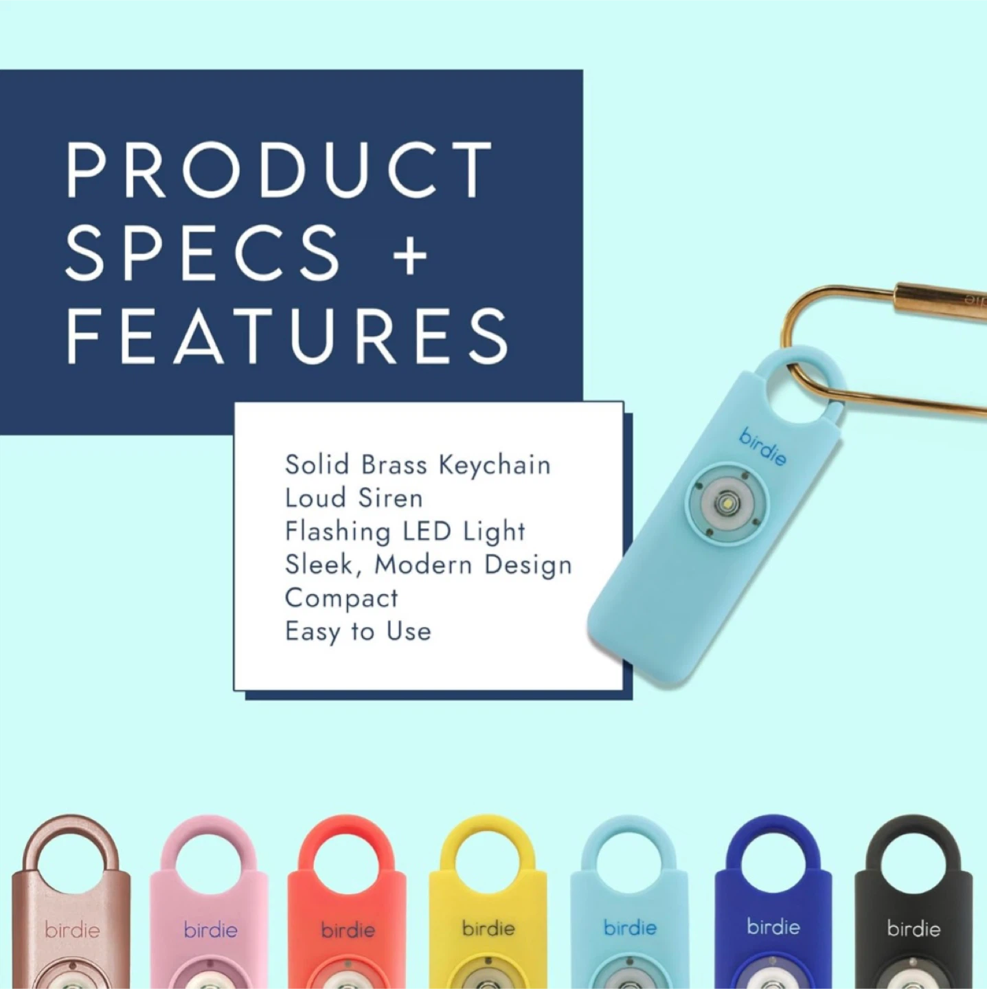 Birdie Personal Safety Alarm - Rose Gold 🥕 - photo 4