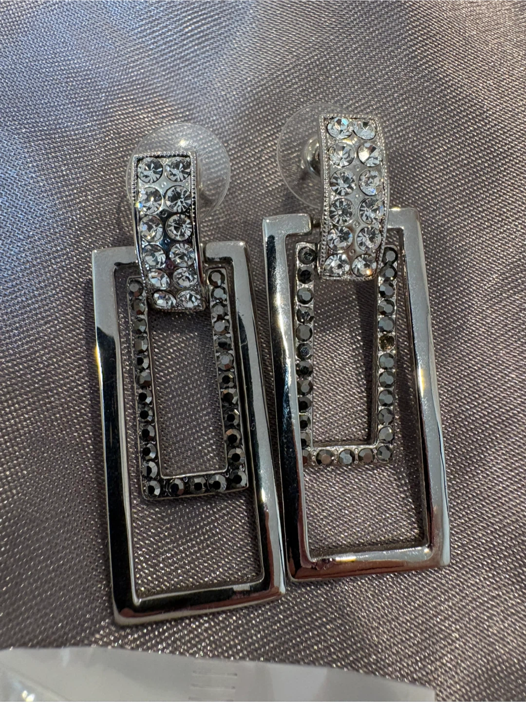 Silver Tone Charm Bracelet & earrings lot 3 - photo 4