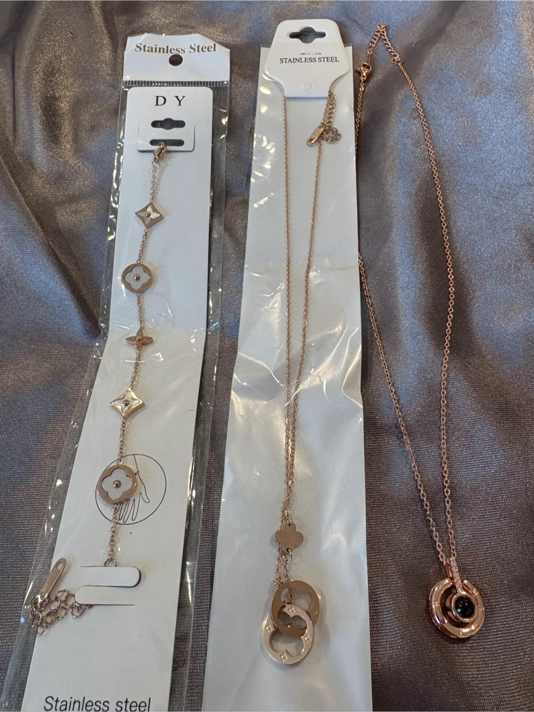 Rose Gold tone "I Love You" lot 4