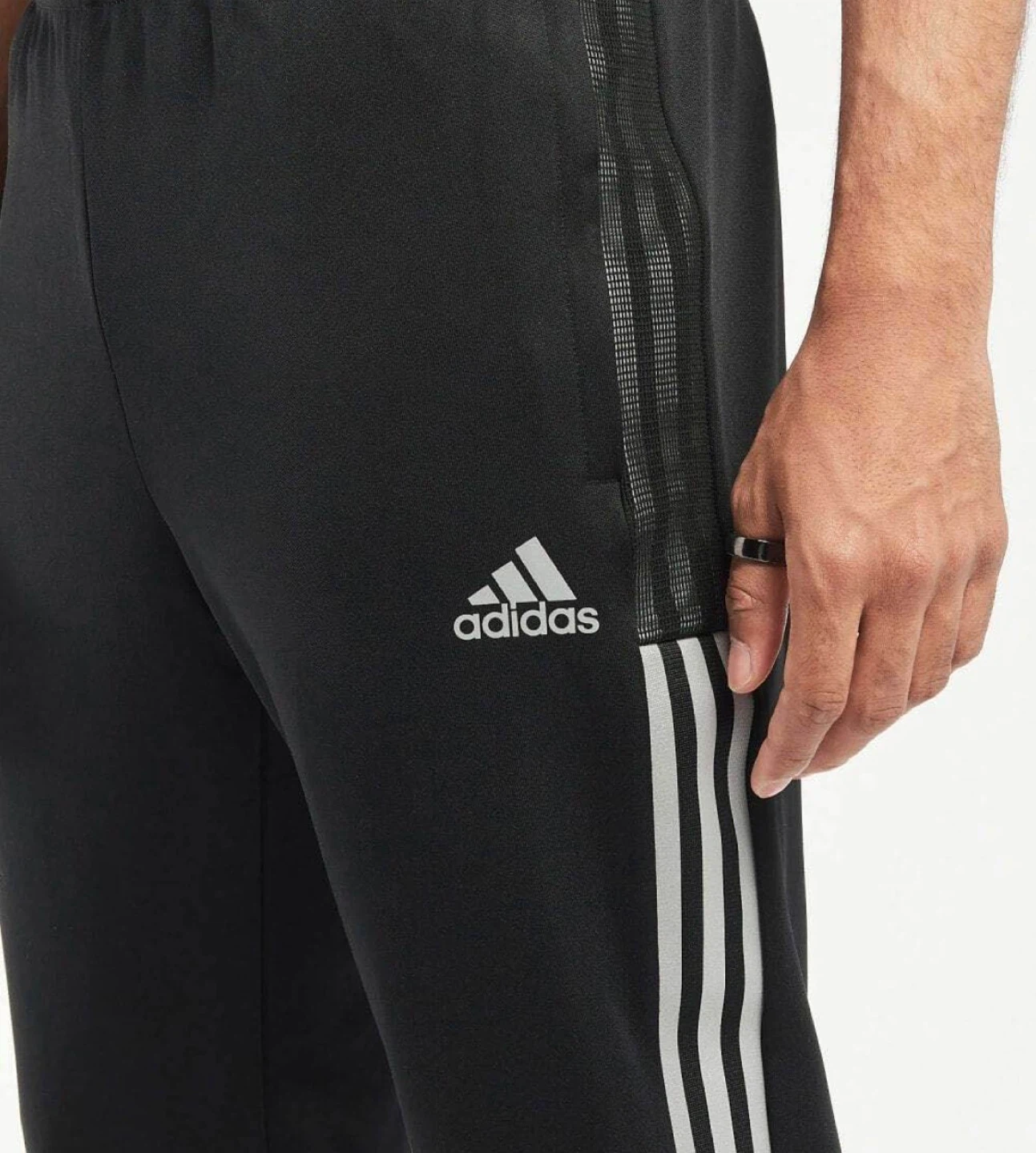 BRAND NEW Adidas Tiro Track Pants Black / Silver (Size M) - photo 4