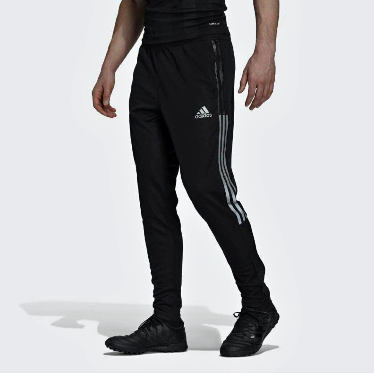 BRAND NEW Adidas Tiro Track Pants Black / Silver (Size M)