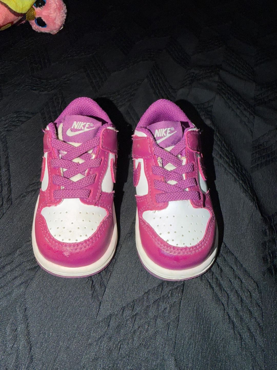 Nike Dunk Low Toddler Shoes - Purple/White - photo 2