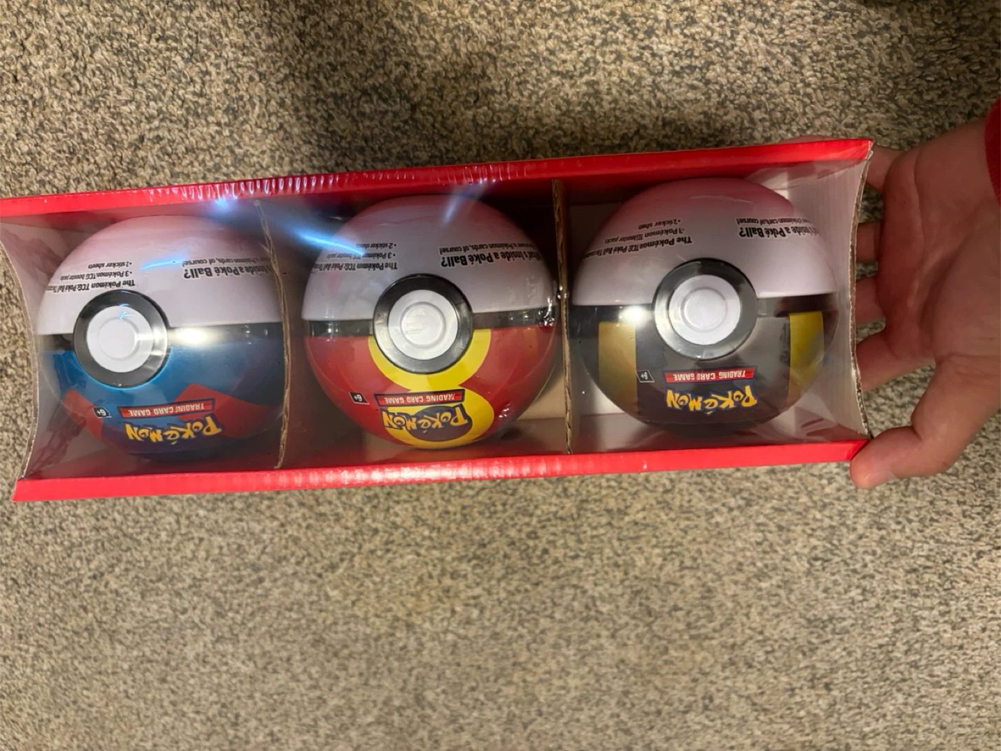 Pokemon Trading Card Game Poke Ball Tin Trio