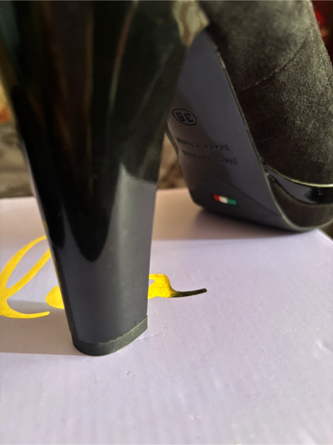Nero Giardini Black Suede Heels Size 38 - photo 3