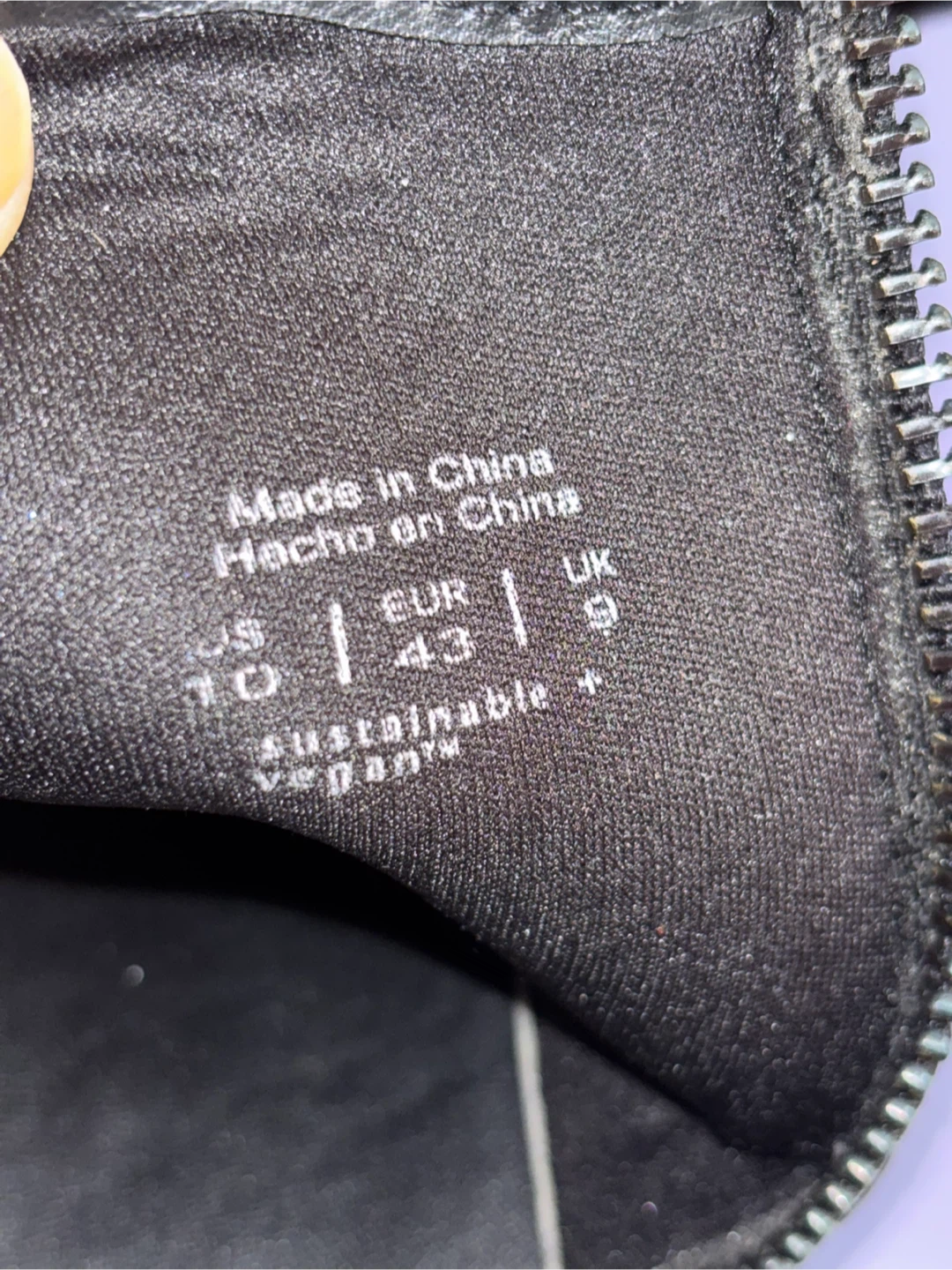 Call It Spring Black Vegan Leather Ankle Boots Size 10 - photo 2